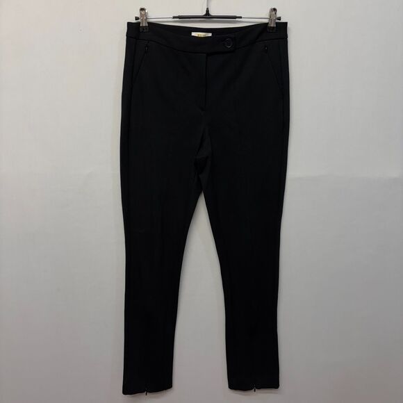 Maeve by Anthropologie Slim Ankle Zip Ponte Pants Size US 8 UK 12 Black C052 -16 - Picture 1 of 16